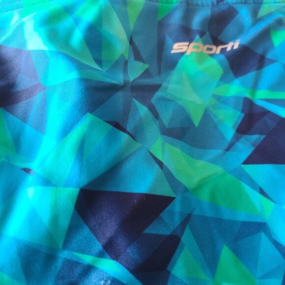 SPORTI FRACTALICIOUS JAMMER SWIMSUIT SIZE 36, 4-WAY STRETCH, COMPETITION FIT - Picture 11 of 11